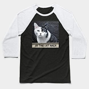 Cat Mural T-shirt Baseball T-Shirt